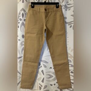 Tan Slim Fit Pants
